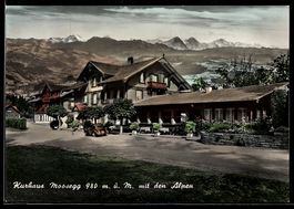 AK Lauperswil, Kurhaus Moosegg mit den Alpen