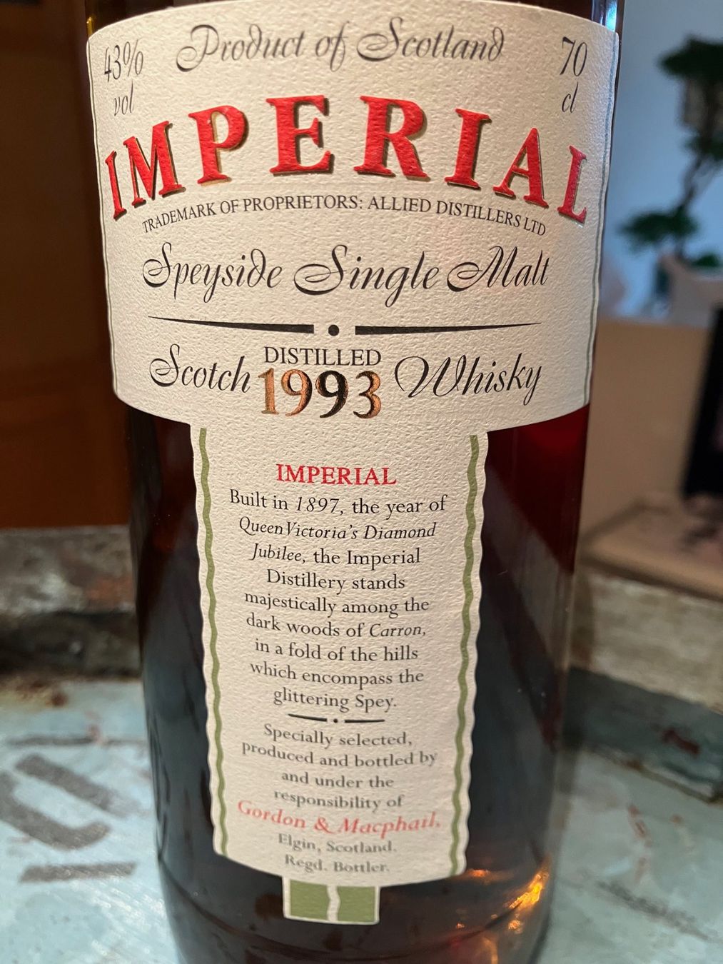 Bevande alcoliche: Imperial 1993 Gordon & MacPhail 18 Years – Nuovo e nell'imballaggio originale da Aarwangen venduto da concorde58 2