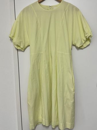 COS Kleid, hellgelb, Gr. M-L