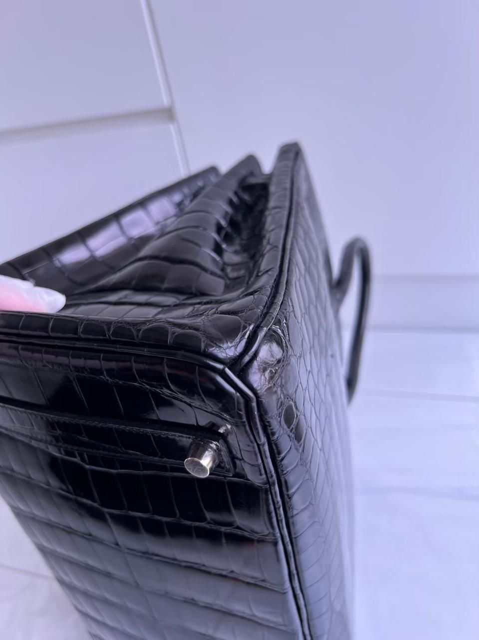 Hermès Borse da donna: Hermes B35 Black Nilo Shiny Phw G – Usato da Zürich venduto da RoastedCocoNut 3