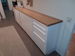 IKEA Metod Küche, ca. 3m, Massivholz-Arbeitsplatte, sehr gut