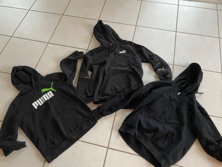 3 schwarze Hoodies Pulli Grösse M, Puma neuwertig