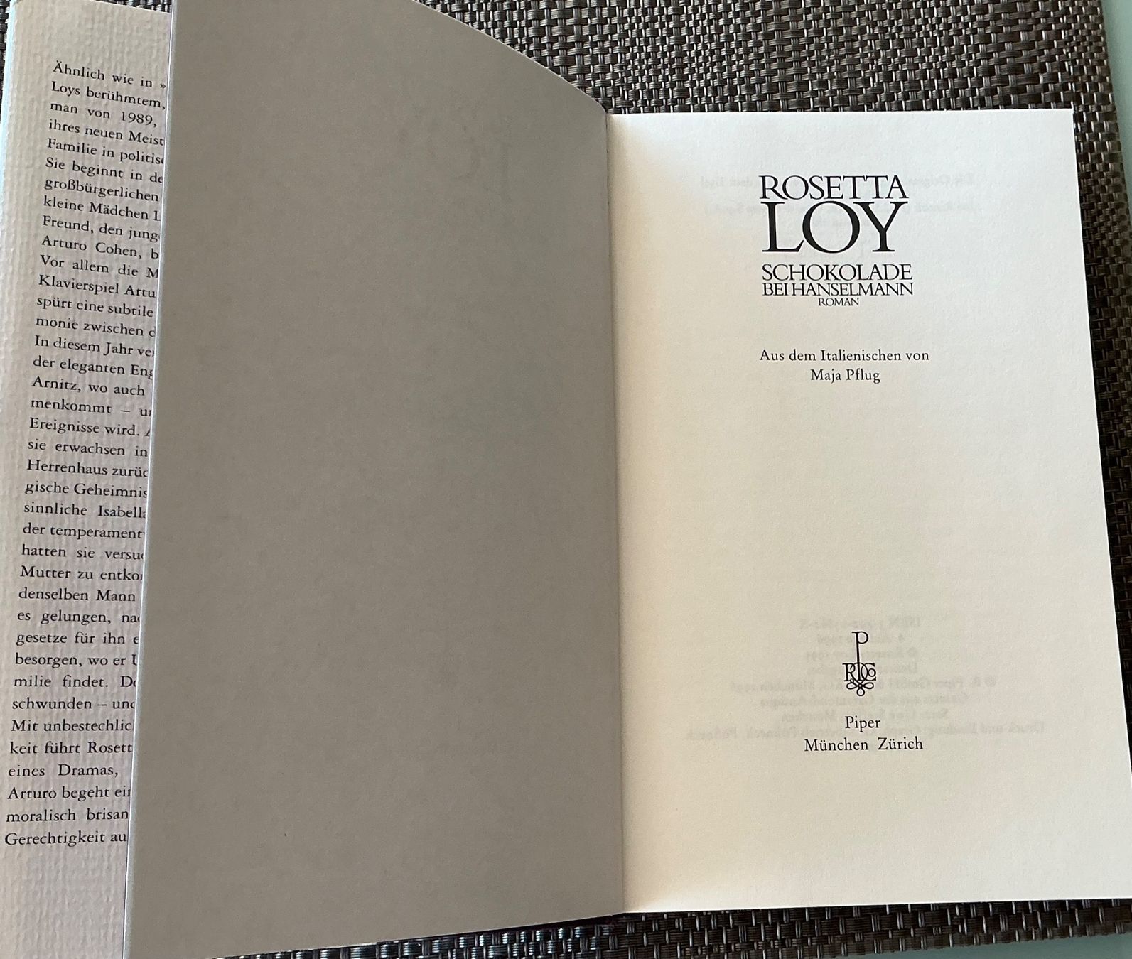 Libri: Rosetta Loy - Schokolade bei Hanselmann – Usato da Crans-Montana venduto da plainemorte 1