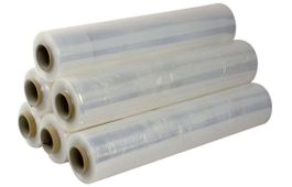 6 Rl. PE-Stretch-Folie 500mmx300m x 17mµ - Hand Stretchfolie
