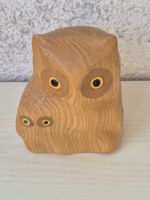 Holz-Eule UBS Sparschwein ohne Schlüssel