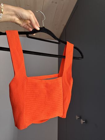 Damen Top orange Grösse XS-S neuwertig