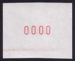 ATM SPECIMEN Nr.20a_BRAUNROT_ZIFFERN BREIT_GLATTES PAPIER !!