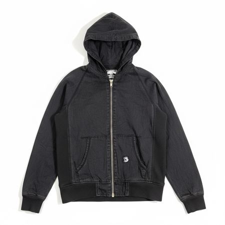 Stüssy Full-Zip Hooded Canvas Jacket noir - M #P113