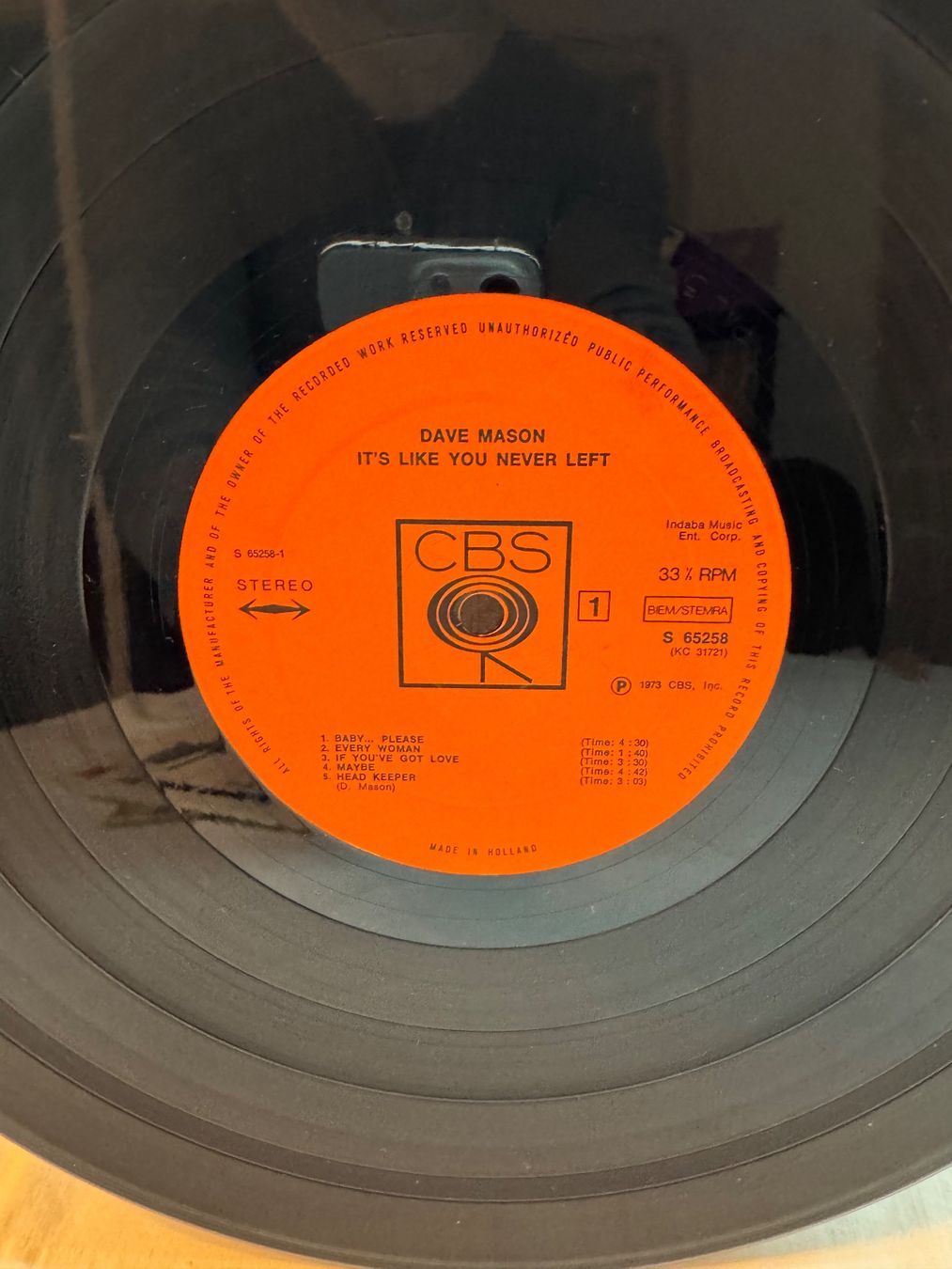 Schallplatten: Dave Mason - It's Like You Never Left - Vinyle Rare! – Gebraucht aus La Chaux-de-Fonds von reu_kx5l 4