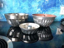 3 Gugelhupfformen Gartendeko Backform Kuchenformen Küche