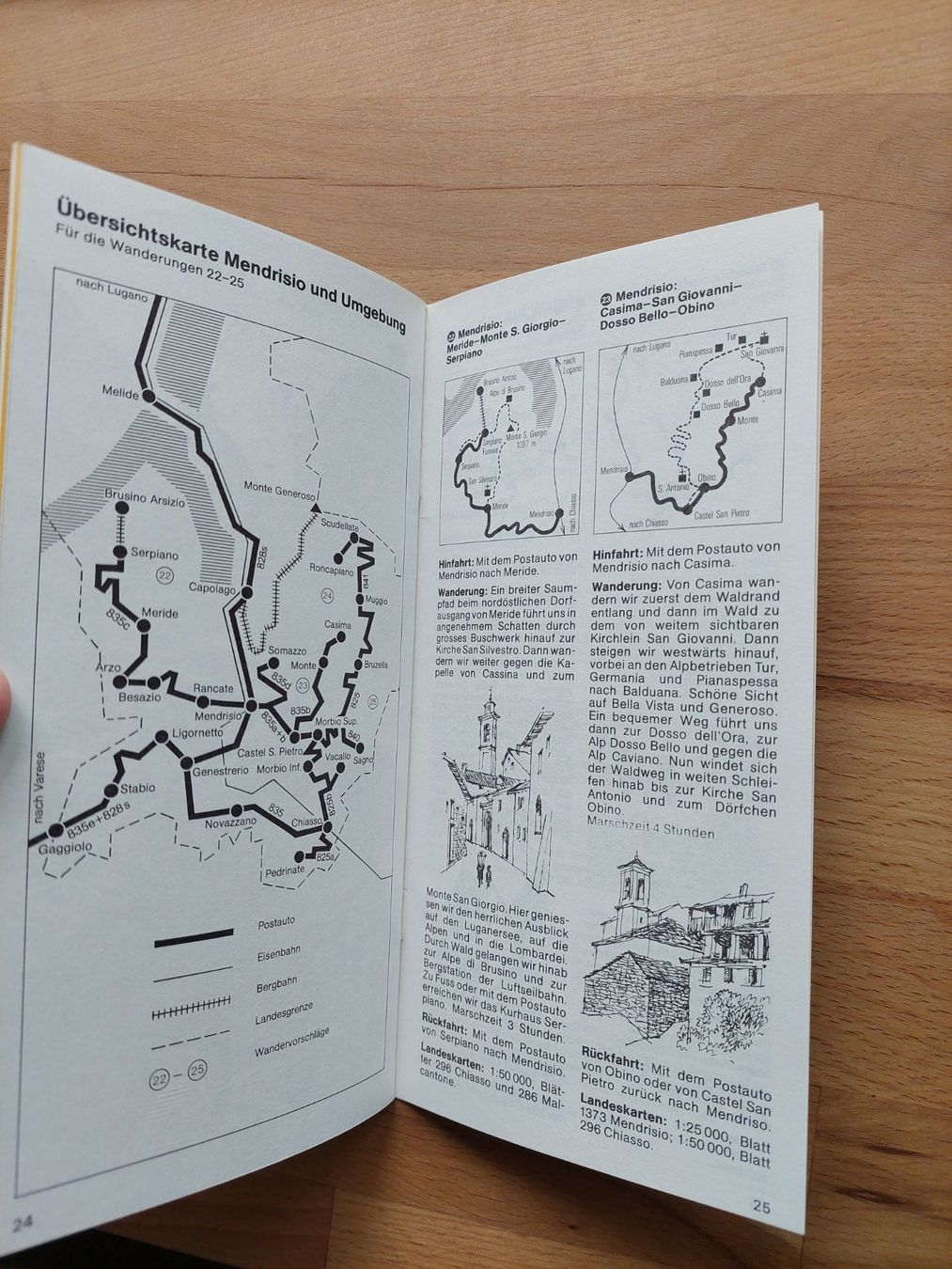 Documenti: 4 alte Prospekte Mit dem Postauto zum Wanderweg – Usato da Obfelden venduto da Foto_Bild_Kunst_Buch 6