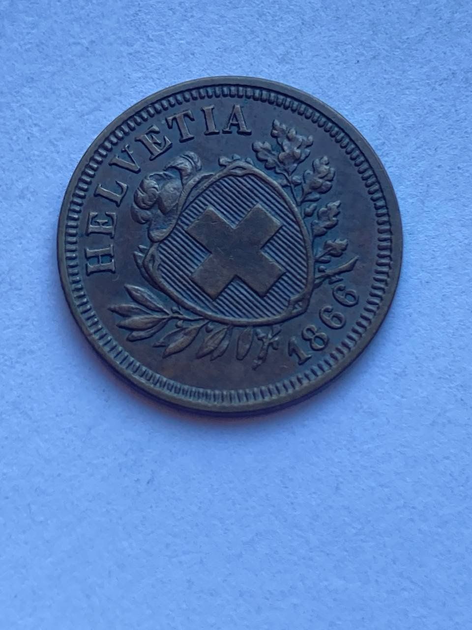 Alle Münzen: Schweiz 1 Rappen 1866 – Gebraucht aus Muralto von manueldisaba01 3