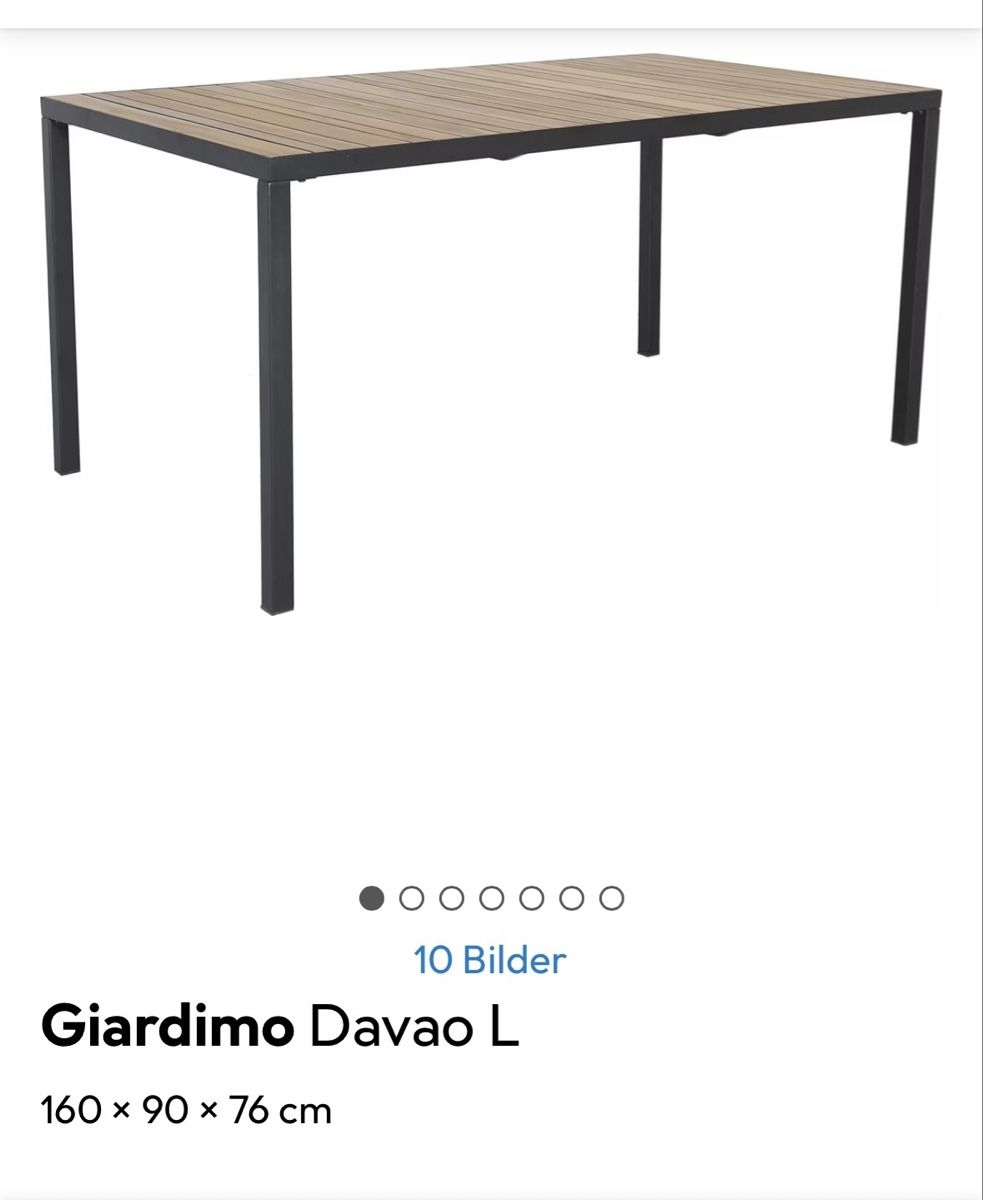 Tavoli: Gartentisch – Nuovo e nell'imballaggio originale da Baden venduto da ali_kx85