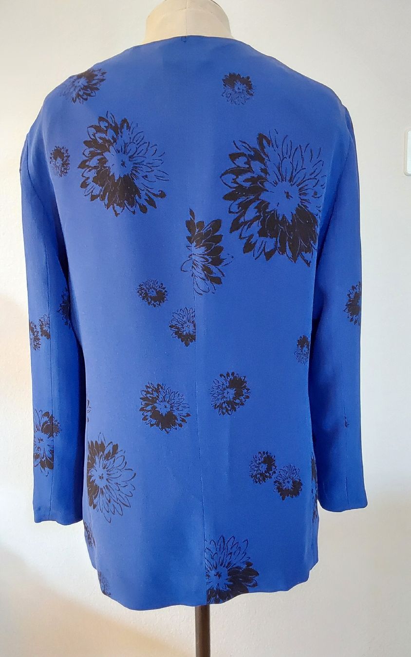 Akris Giacche: Jacke Seide AKRIS 44 Vintage blau – Usato da Köniz venduto da scopello12 3