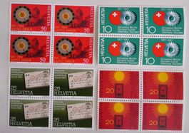 Set NEUE Briefmarken Helvetia