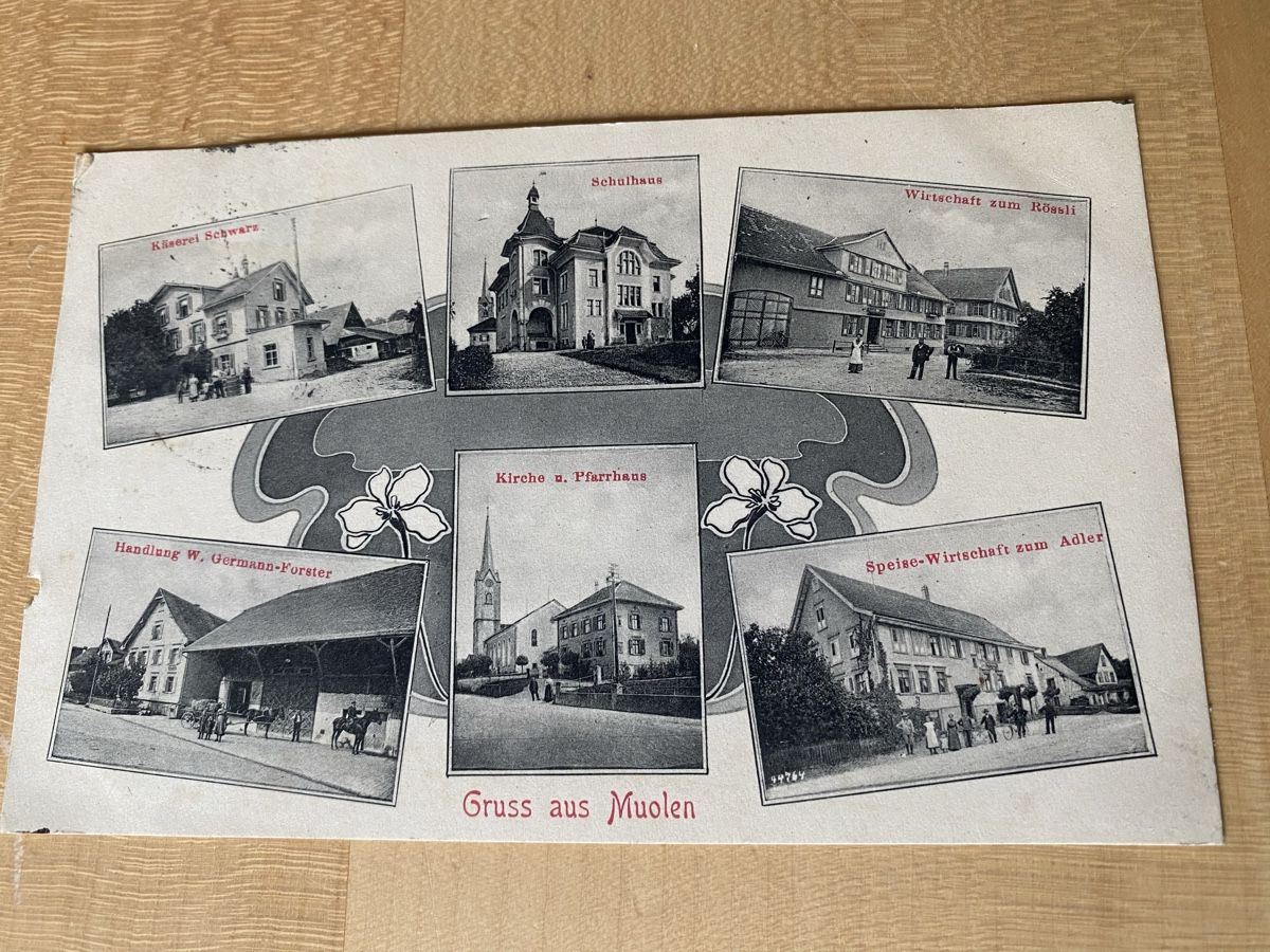 Cartoline postali: Ak Litho Muolen – Usato da Mosnang venduto da Goldwasser
