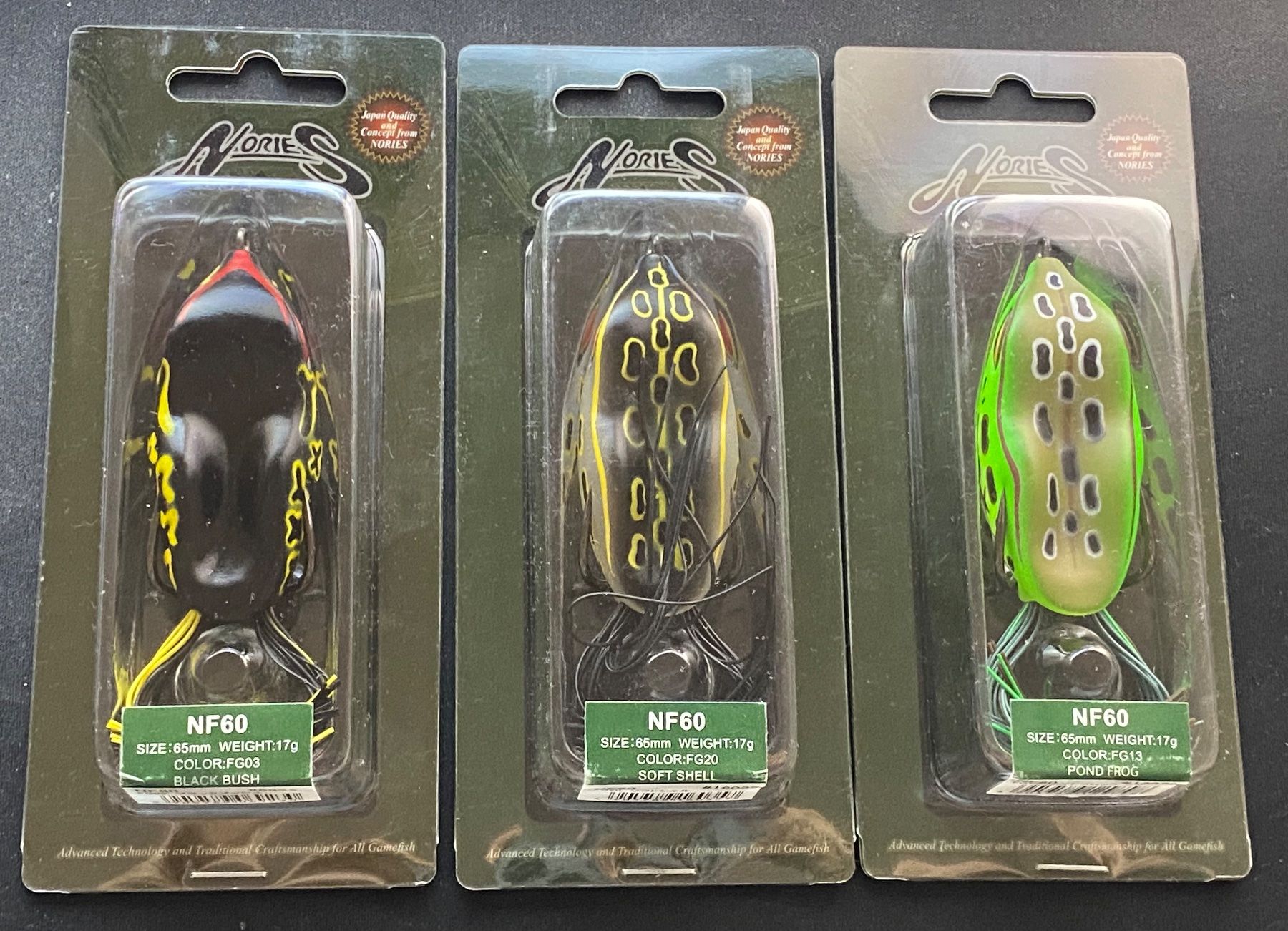 Esche: Nories N60 Frosch - 3er Set – Nuovo e nell'imballaggio originale da Widnau venduto da Fishingtackle_Oggy