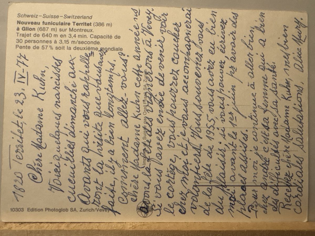 Cartoline postali: AK von Bahn Territet - Glion – Usato da Rümlang venduto da Brieftaube1 1