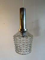 Mid Century 60er Jahre Kristallglas Lampe 