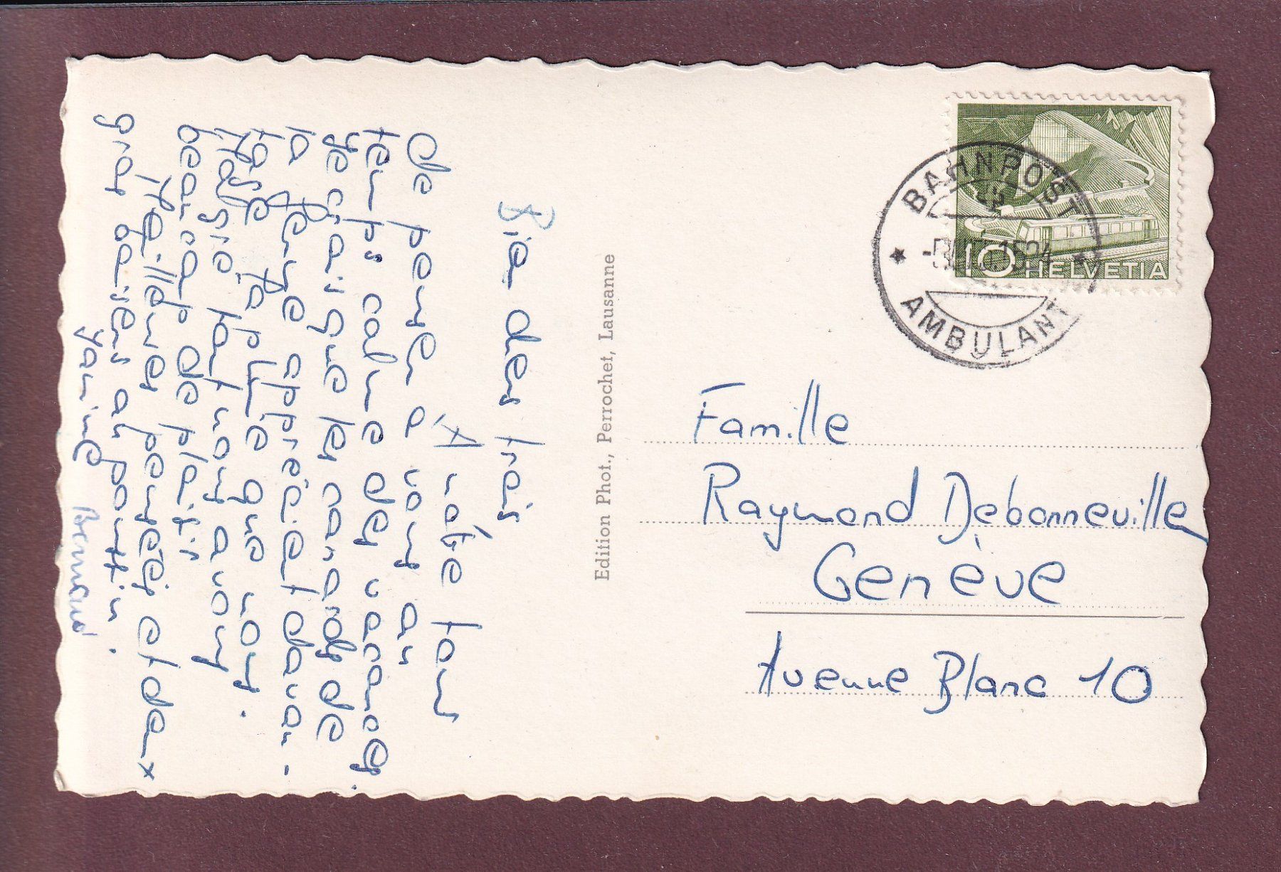 Cartoline postali: Gorges de l'AREUSE - Pêcheur – Usato da Pully venduto da nicecards 1