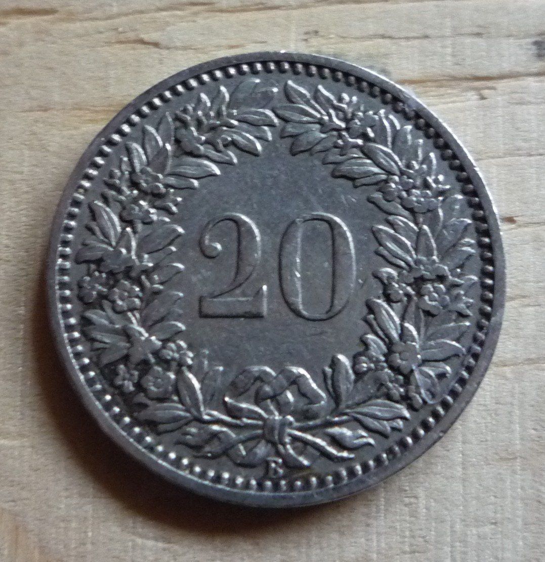 Toutes les monnaies: 20 Rappen 1911, ss – D'occasion à Rieden SG par Sammelfreund 1