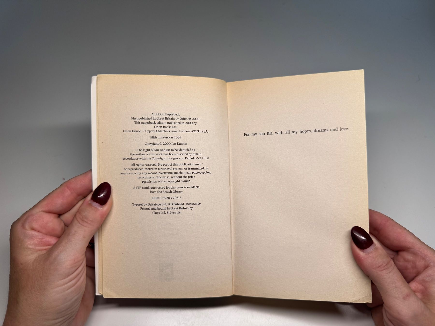 Libri: NOVEL: Ian Rankin, Set in Darkness – Usato da Grosswangen venduto da English_books 2