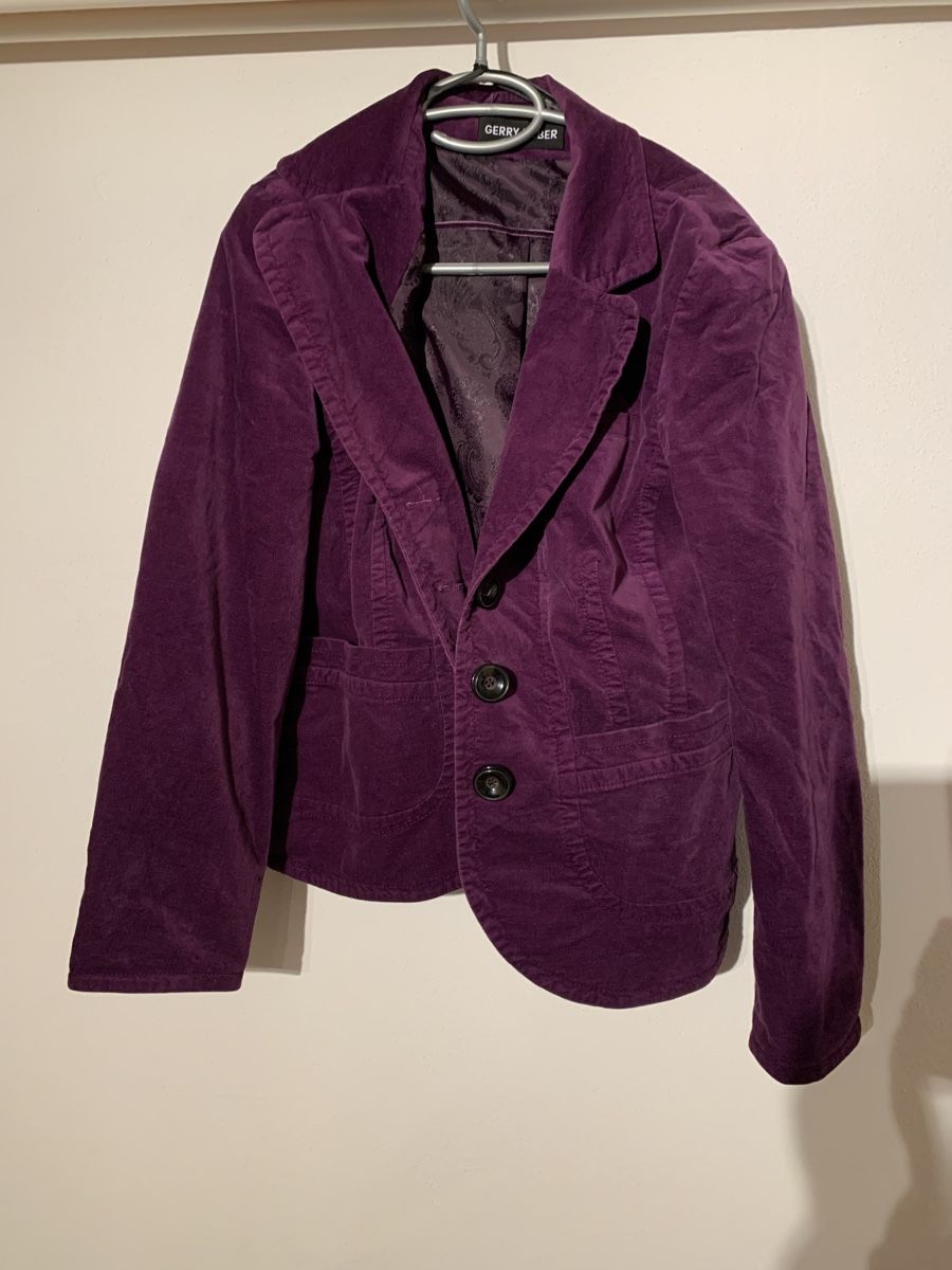 Gerry Weber Giacche: Gerry Weber Samt-Blazer, Lila, Gr. 40 – Usato da Oberstocken venduto da Janu88 4