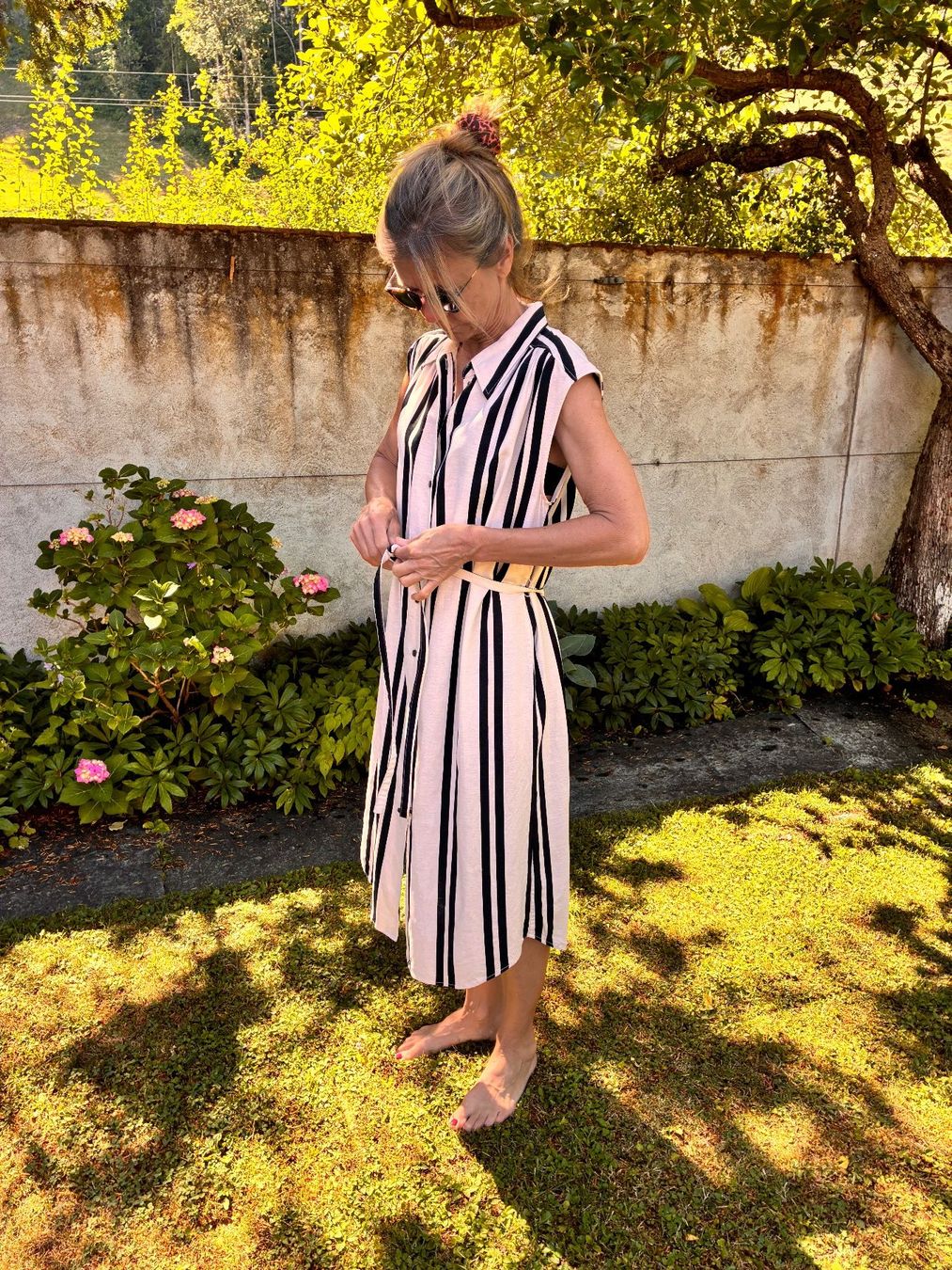H&M Robes: Neu: Ärmelloses Kleid gestreift Grösse S – Neuf (Voir description) à Lichtensteig par christine099 3