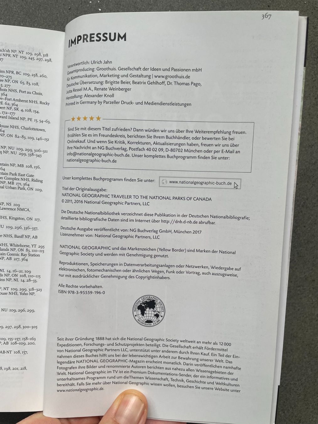 Bücher: Kanada Reiseführer 2017 / National Geographics – Gebraucht aus Zofingen von angito 2