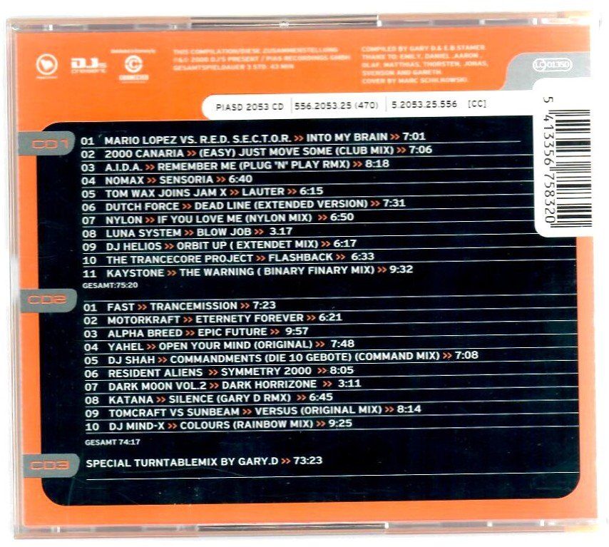 CD: Gary D presents D.Trance 3/2000 oder 15 (3xCD 2000) – Usato da Hunzenschwil venduto da JDmeetsRIC 1