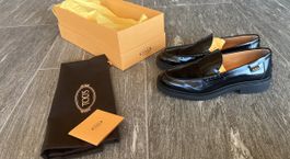 Tods Loafer Damen schwarz mit Gummisohle Grösse 39 1/2