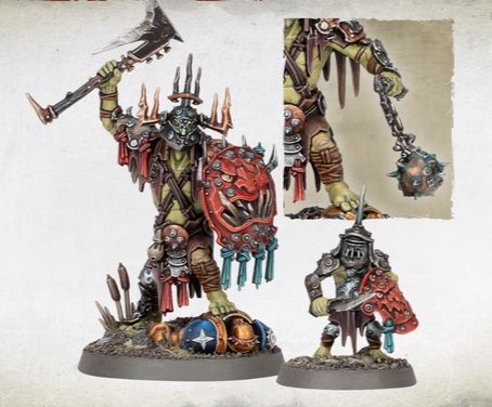 Warhammer Age of Sigmar Kruelboyz Boss with Stabba Grot (Gebraucht) in ...