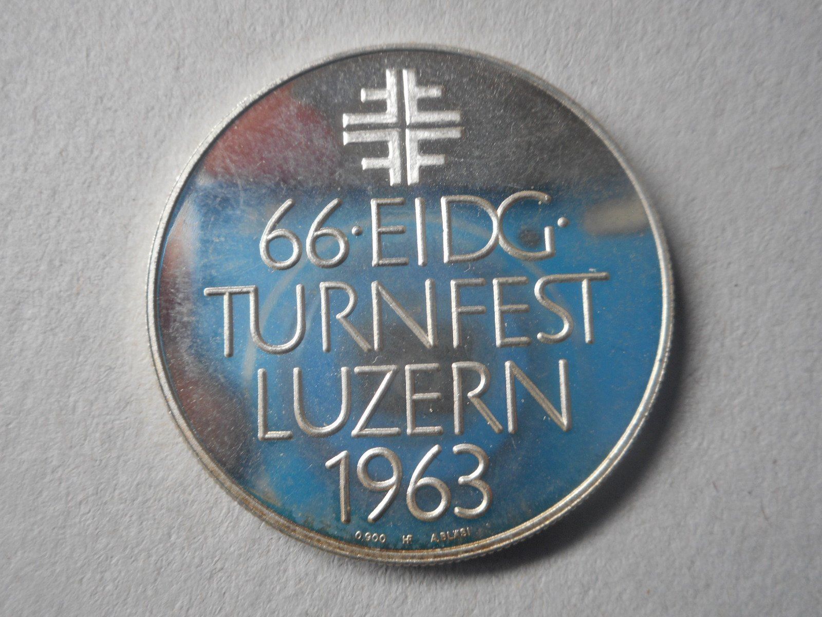 Medaillen: 1963  silber  66.Eidg. Turnfest Luzern – Neu (gemäss Beschreibung) aus Kriegstetten von pizlad2010