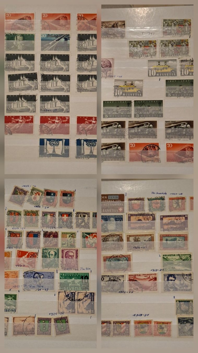 Tutti i francobolli: Briefmarken Pro Patria / Juventute / Werbemarken divers – Usato da Balgach venduto da SIMEON27 2