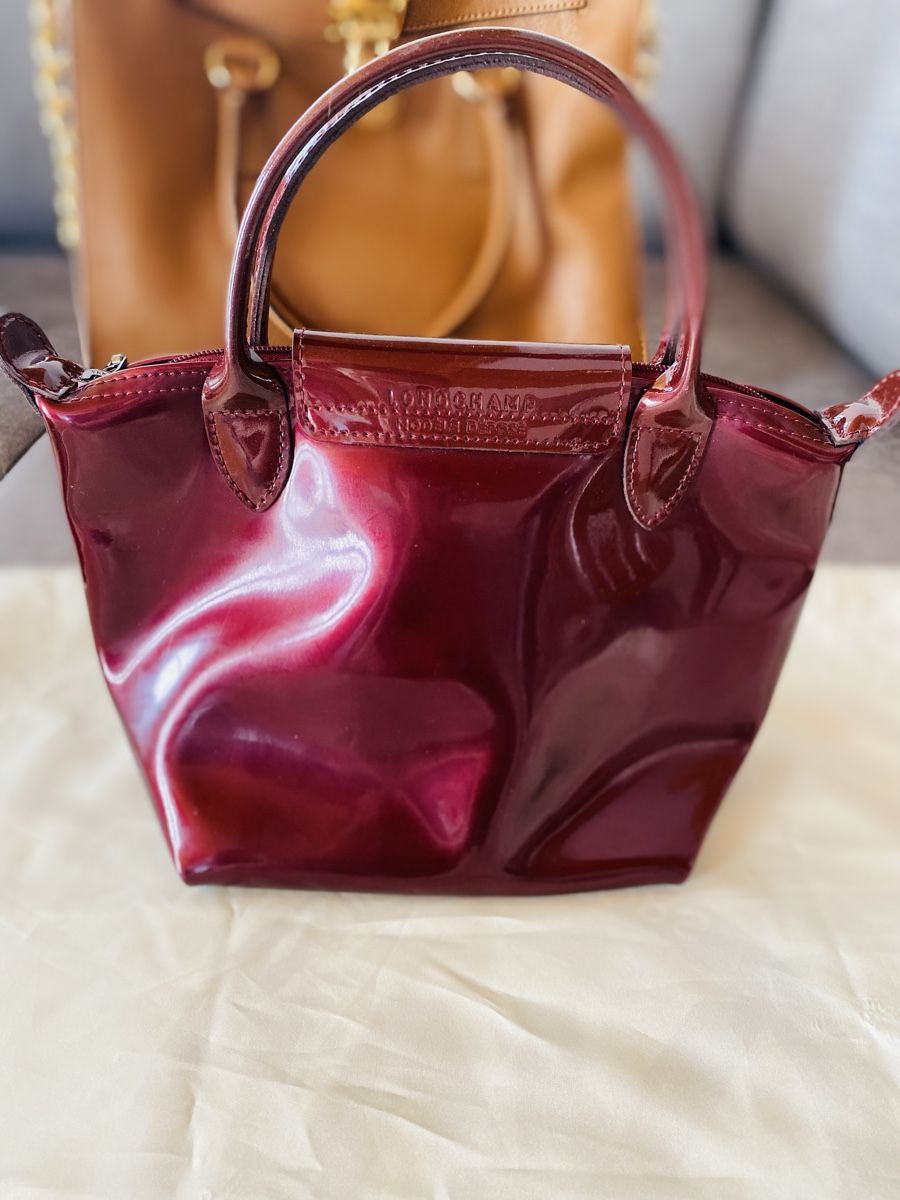 Longchamp Borse: Longchamp Mini Handtasche Lack bordeaux – Nuovo (secondo la descrizione) da Gossau ZH venduto da Lia_Chris 2