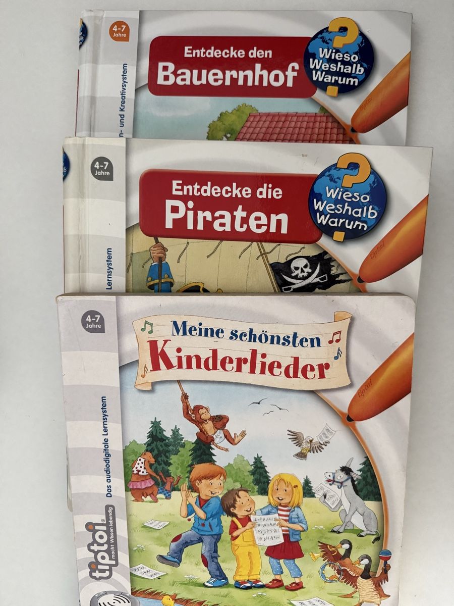Libri: 3 Tiptoi Bücher im Set Alter 4-7 – Usato da Perlen venduto da sha_wpb2