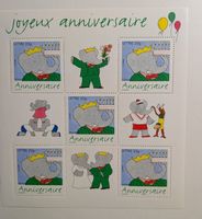 Bloc de timbres anniversaire BABAR