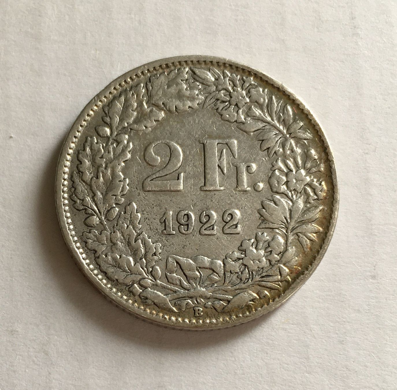 Tutti le monete: 1922 2 Franken Silber – Usato da Kirchberg SG venduto da Helveticus00