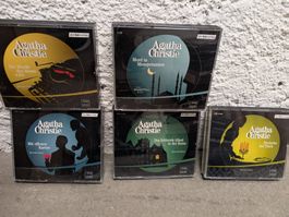 Agatha Christie 5er Set, verschiedene Leser, über 1000 Min.