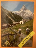1969.  Zermatt, Findeln mit Matterhorn
