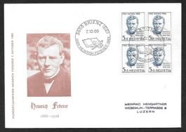 Sonderbrief S. 624 100 Jahre H. Federer Brienz 7.10.1966