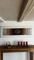 Wandbild abstrakt braun weiss rechteckig 