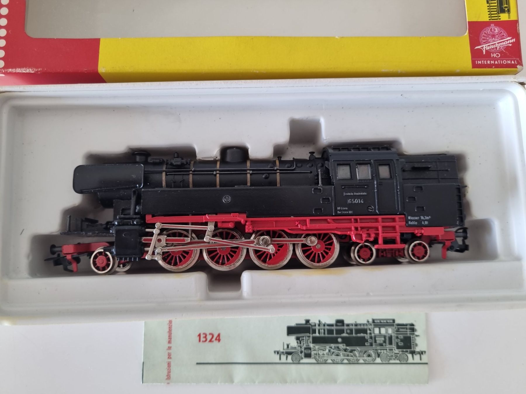 Fleischmann Modellini di ferrovie: Fleischmann DB BR65 Dampflok H0 in OVP – Usato da Zürich venduto da nibadi 1
