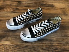 CONVERSE All Stars Nieten Sneakers used look Gr 38