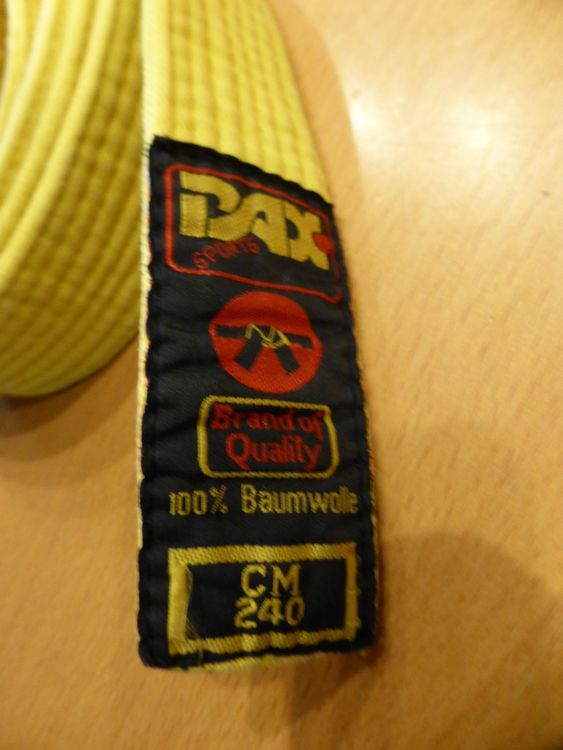 JUDO/ KARATE GÜRTEL GELB 240CM Kaufen auf Ricardo