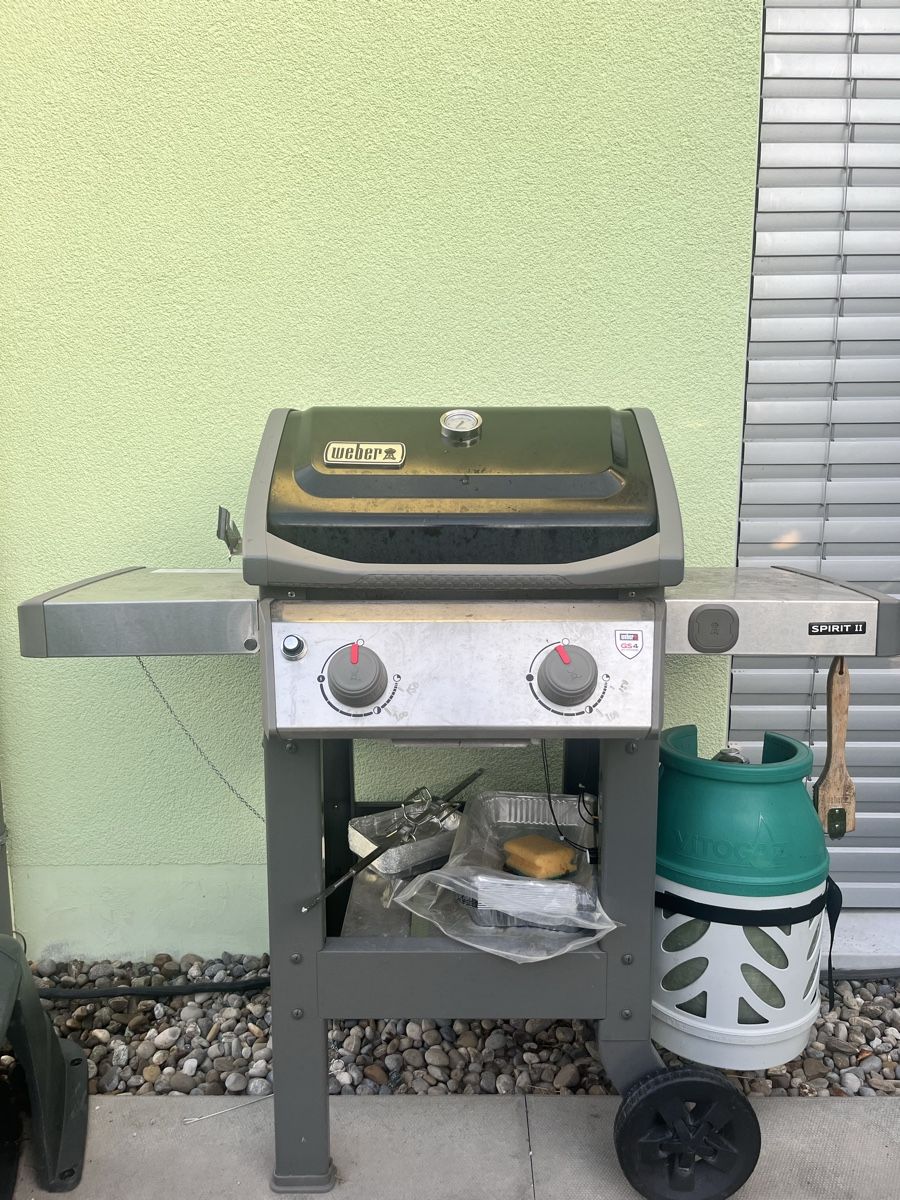 Grils: Weber E-210 with Gas and Cover  – D'occasion à Lufingen par cas_f5qg
