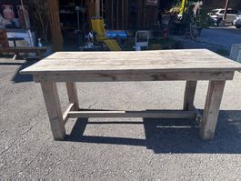 Bauholz Desing Holztisch Werkstatttisch Arbeitstisch