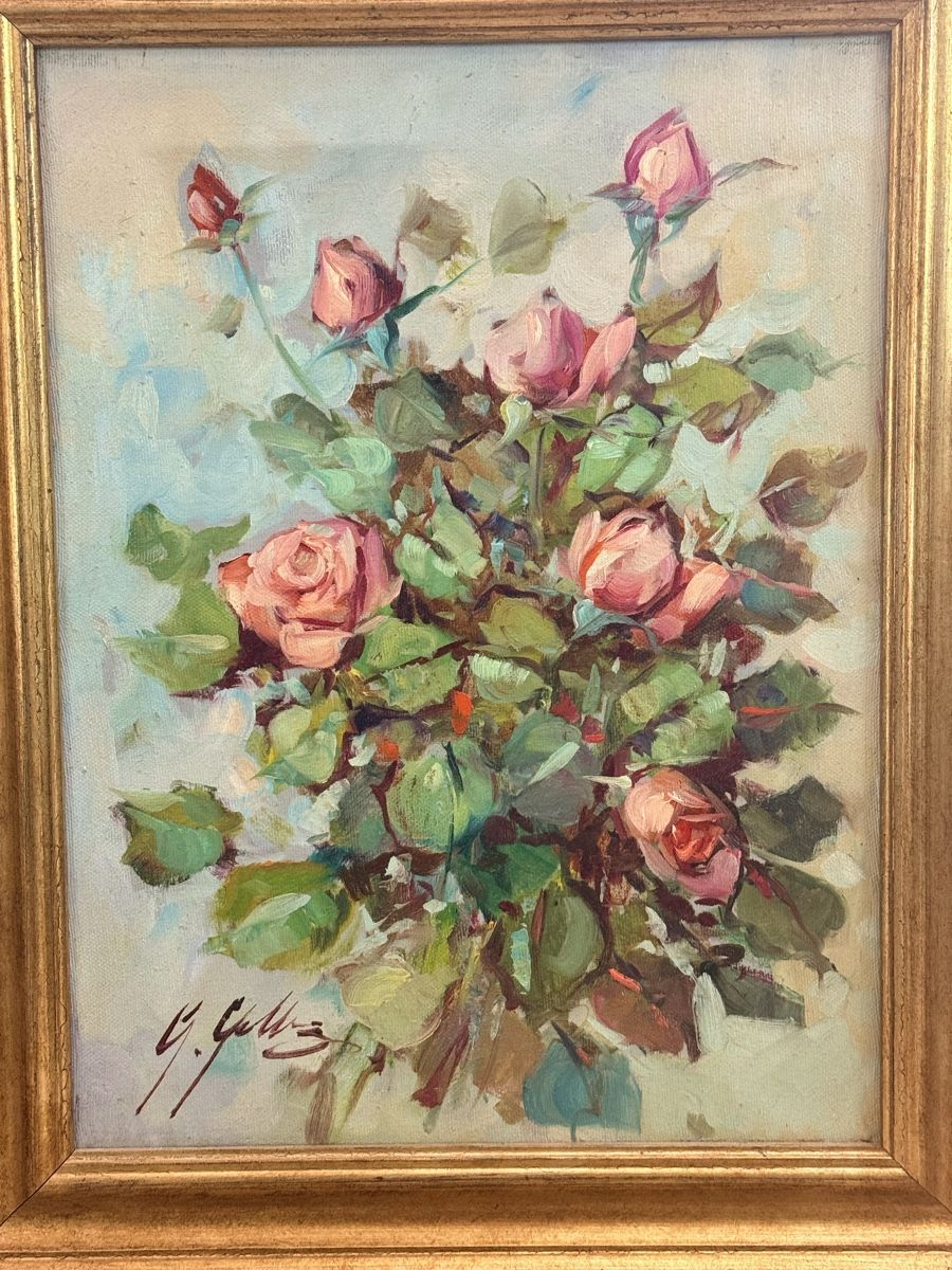 Gemälde: Ölgemälde - Stillleben mit Rosen – Gebraucht aus Solothurn von NUVICO 2
