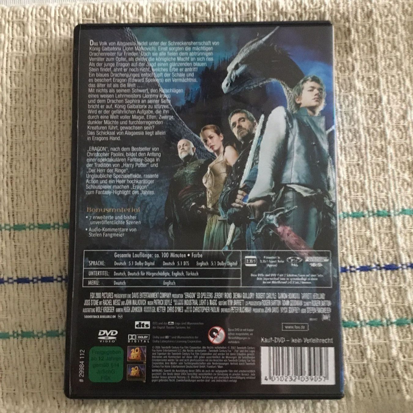 Tutti i DVDs: Eragon - dvd – Nuovo (secondo la descrizione) da Blauen venduto da berlingo65 1