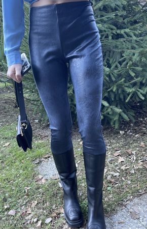 Glamour leggings di Calzedonia-similpelle velluto-M/L-nuovo
